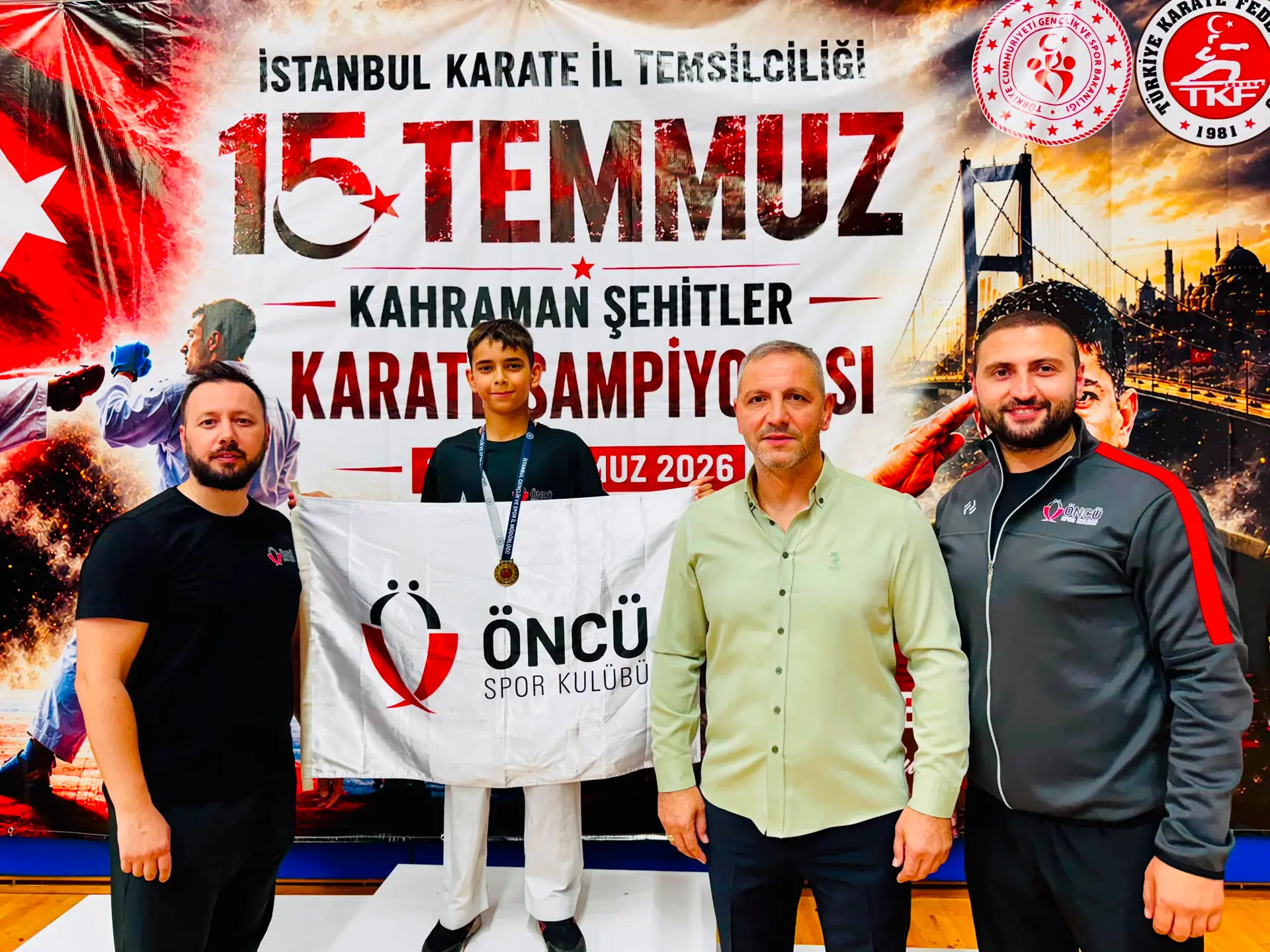 15 TEMMUZ KAHRAMAN ŞEHİTLER KARATE ŞAMPİYONASI’NDA ŞAMPİYONLUK GURURU!